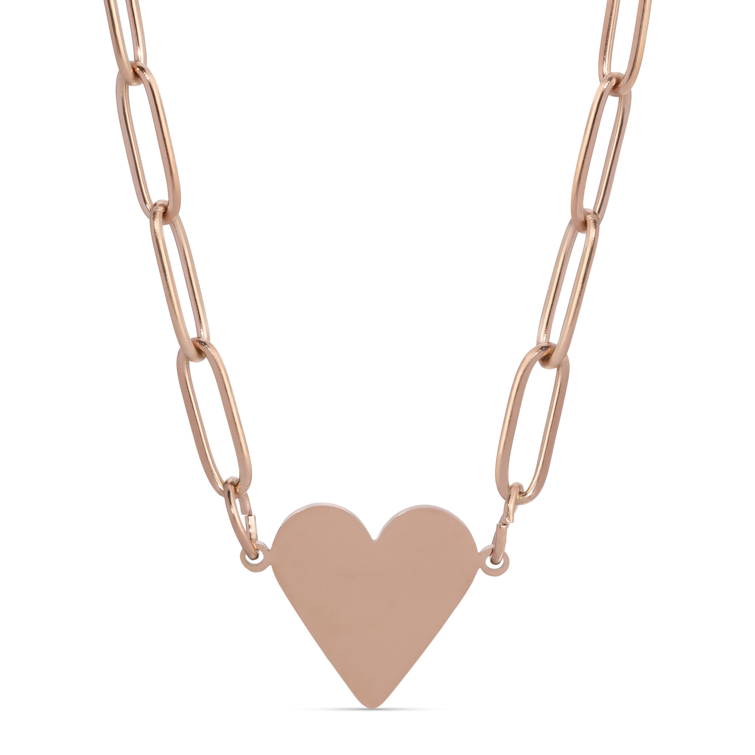 Heart Paperclip Necklace