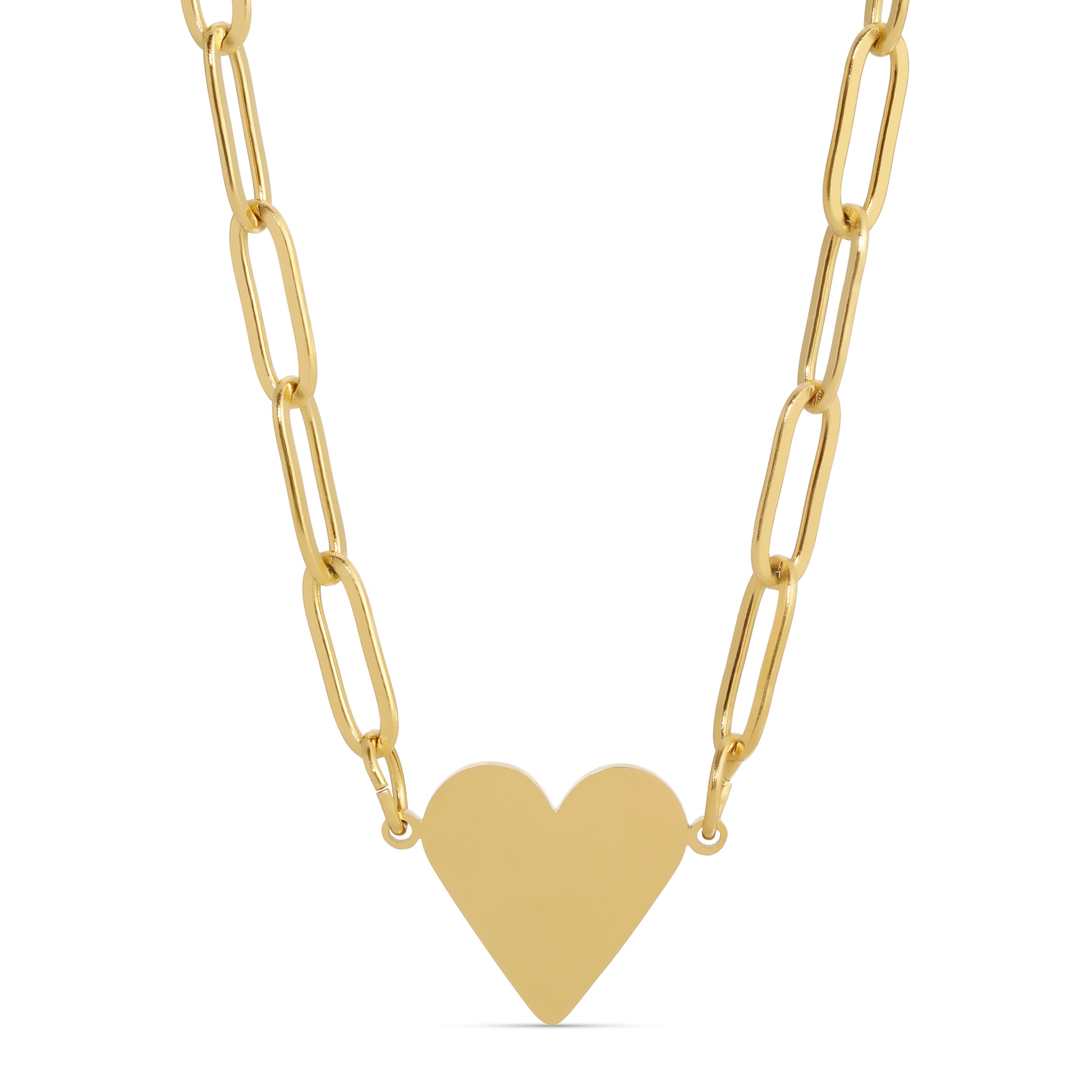 Heart Paperclip Necklace