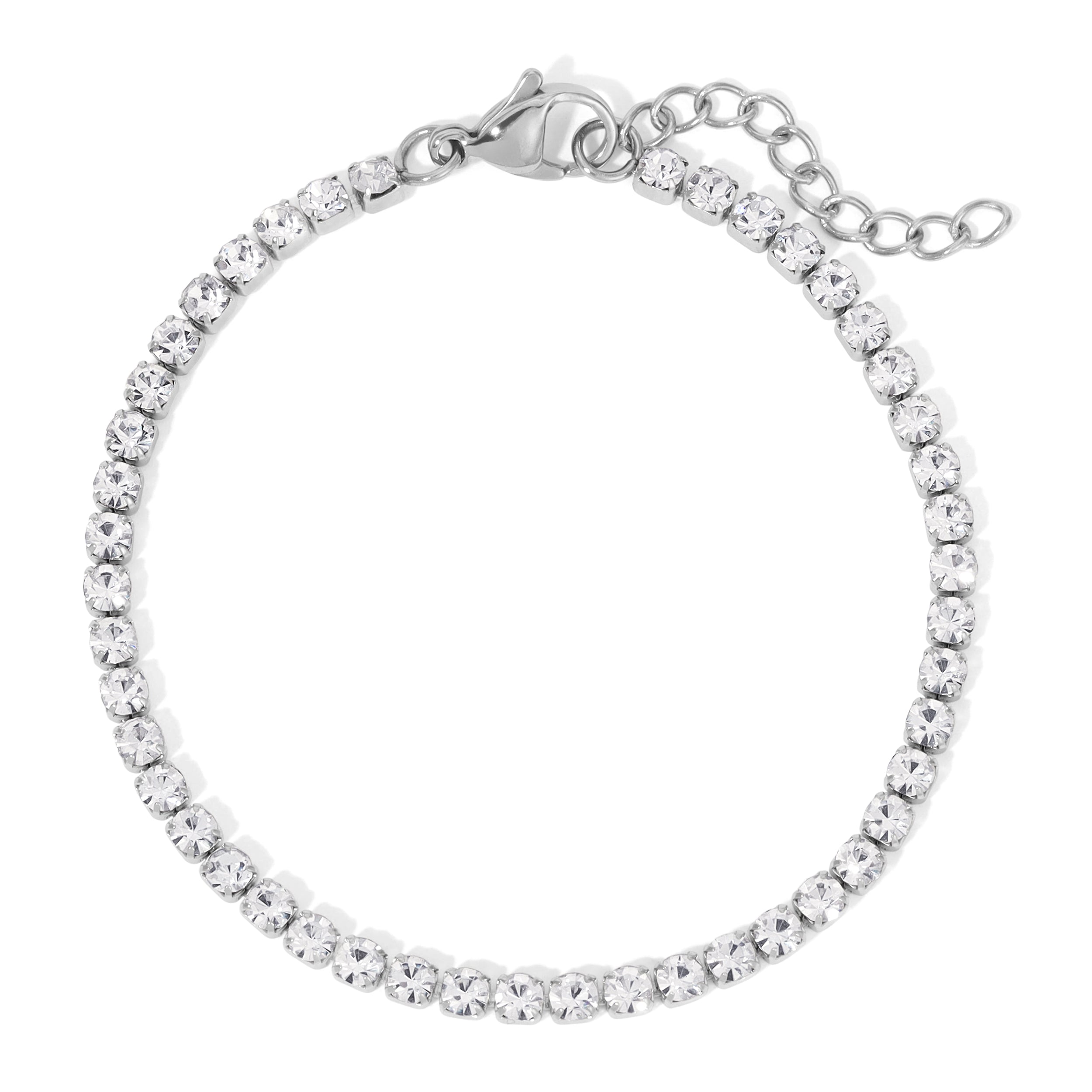 Tennis bracelet stainless deals steel