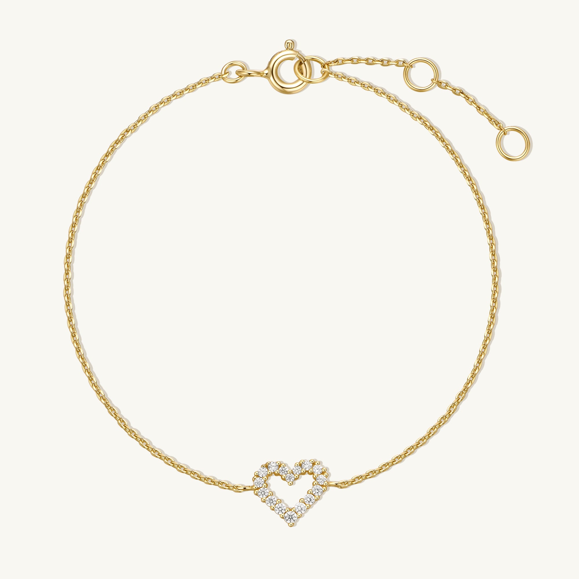 CZ Heart Bracelet