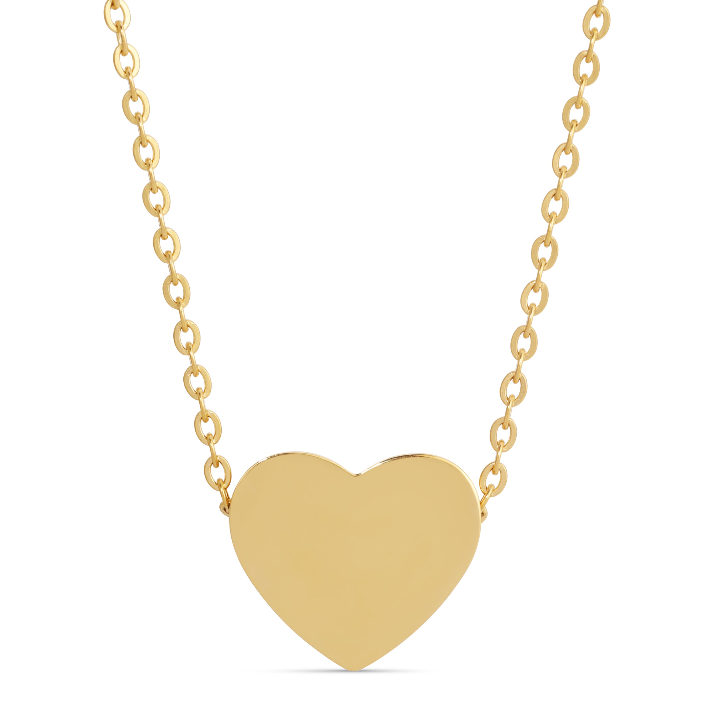 Stainless Steel Engravable Heart Necklace