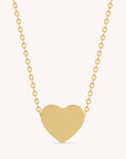 Stainless Steel Engravable Heart Pendant Necklace