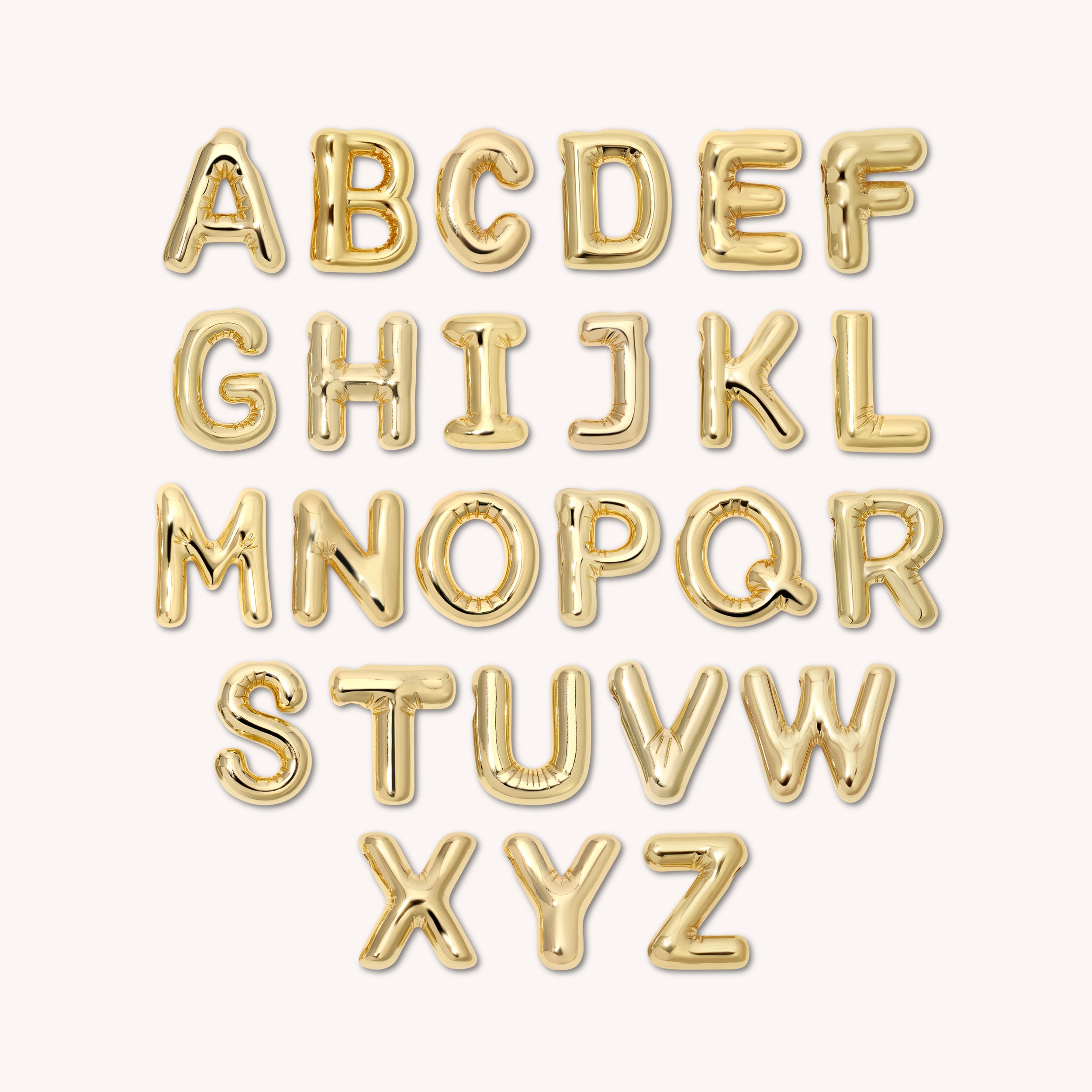 Large Bubble Letter Necklace