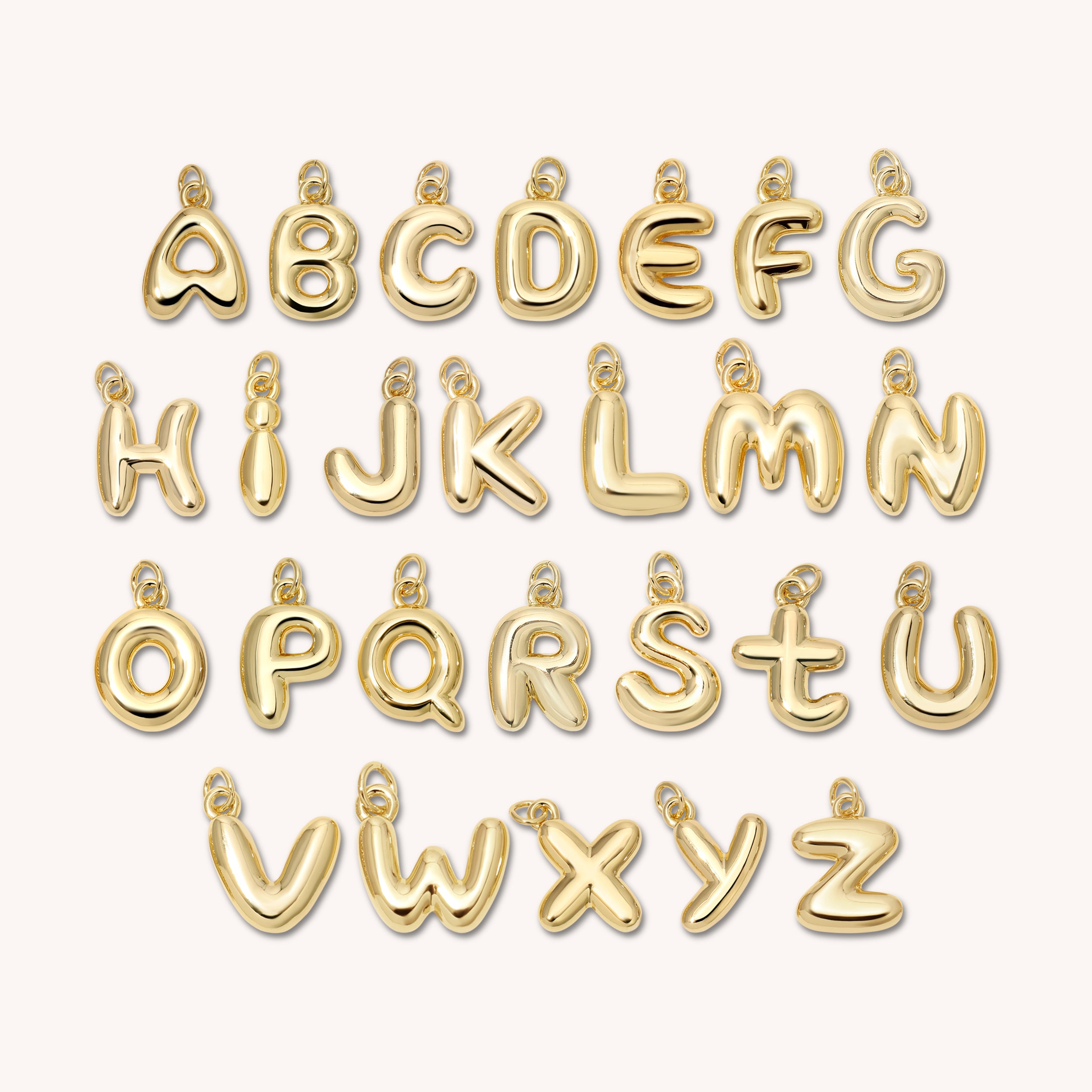 Medium Bubble Letter Necklace