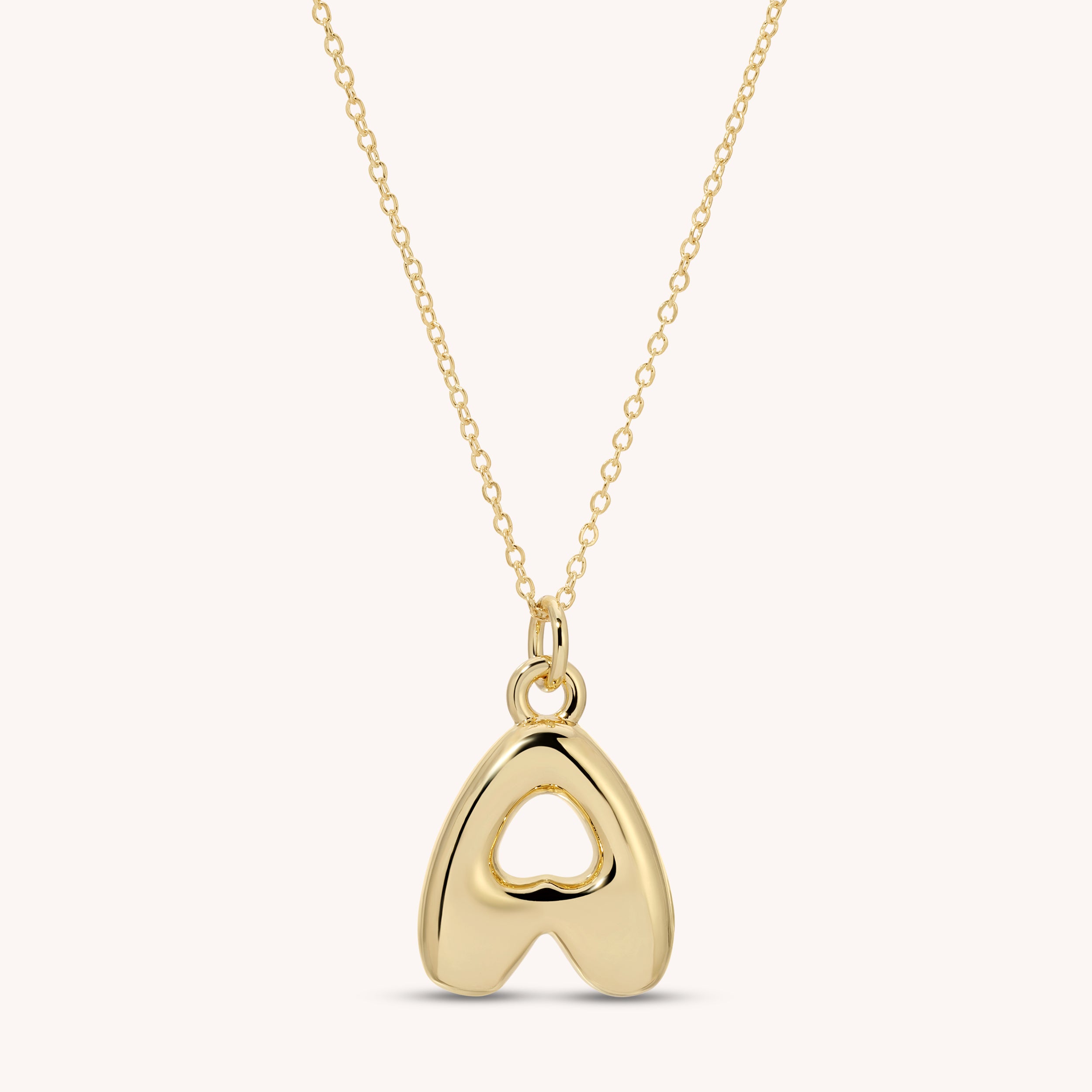 Medium Bubble Letter Necklace