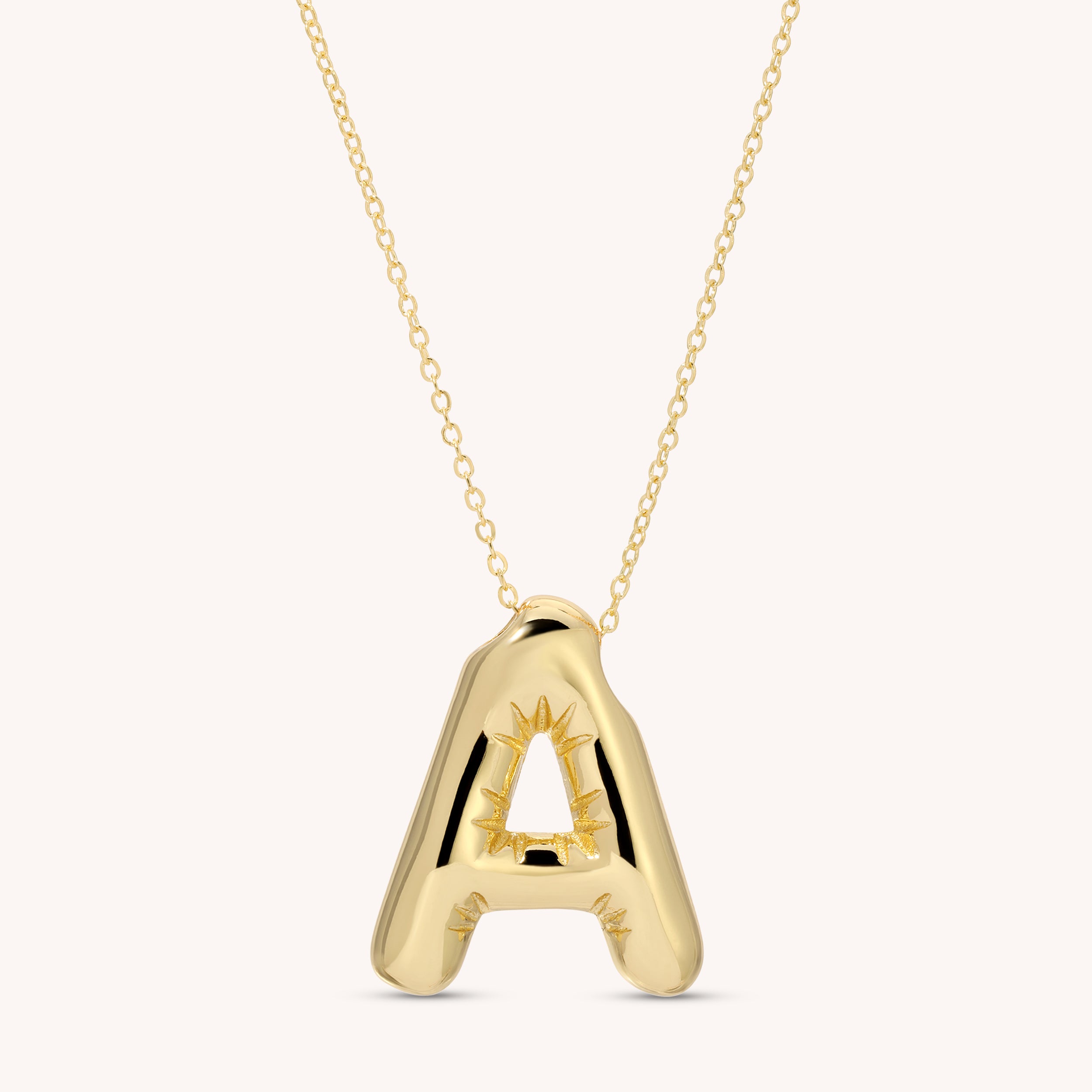 Large Bubble Letter Necklace