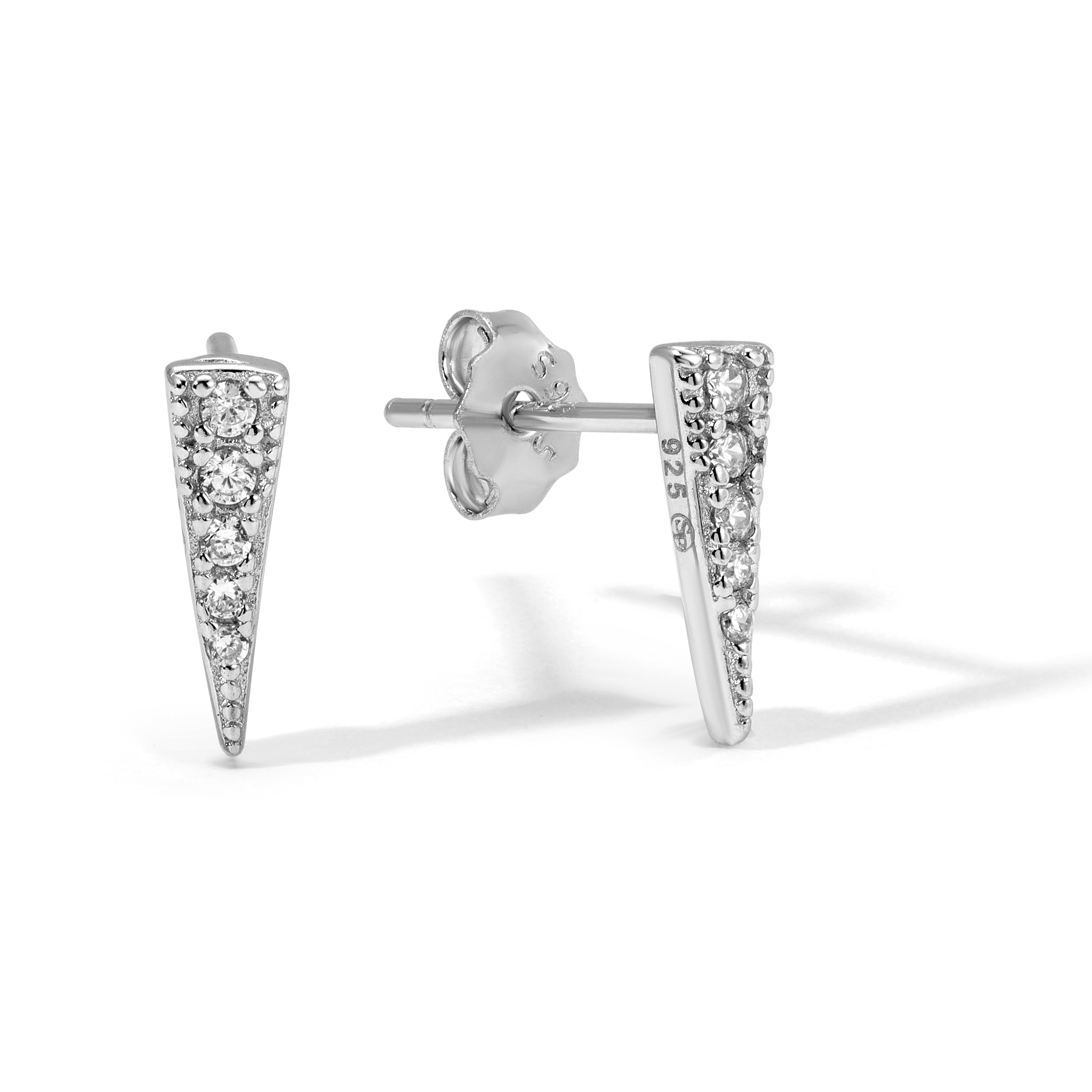 Inverted Triangle Studs