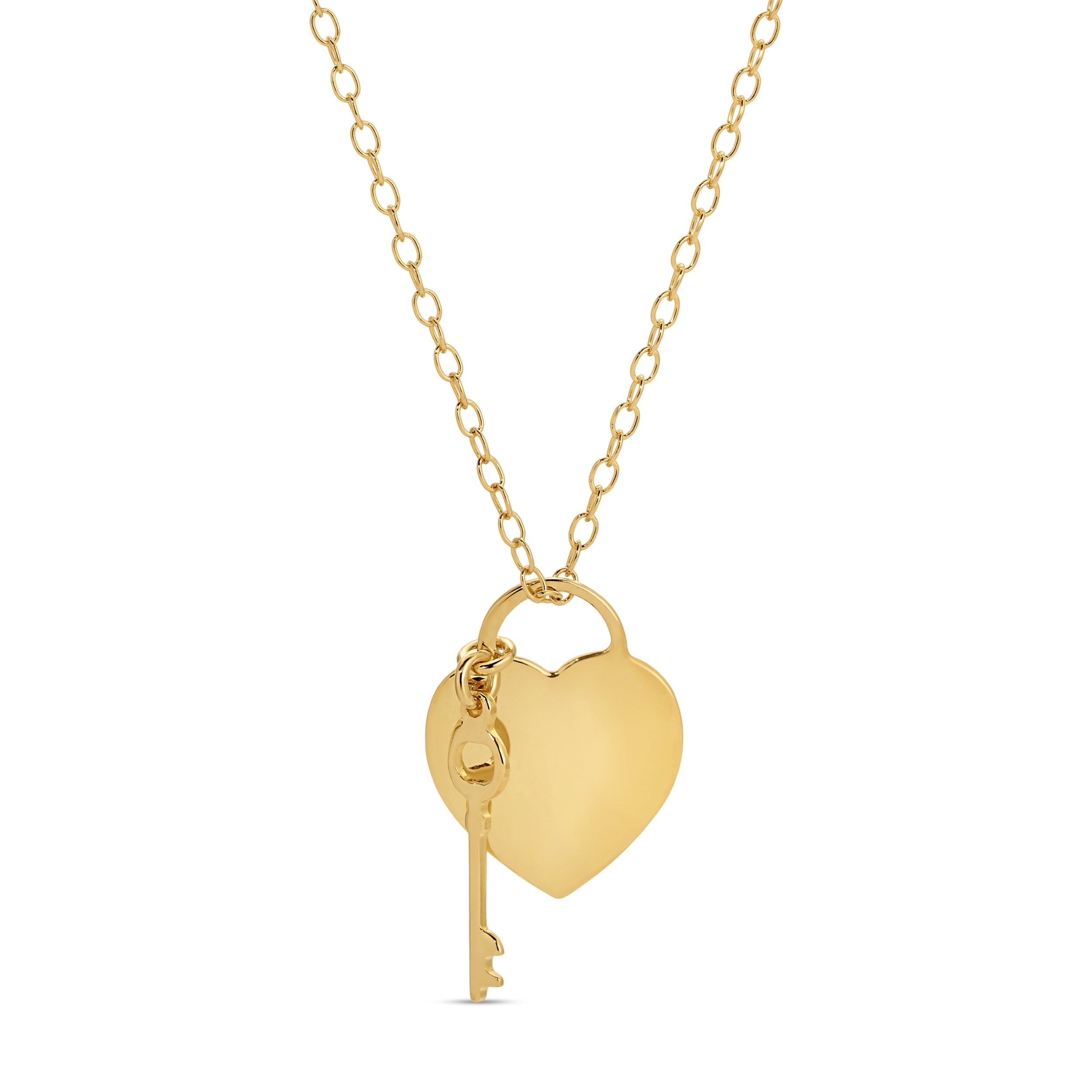 Heart and Key Necklace