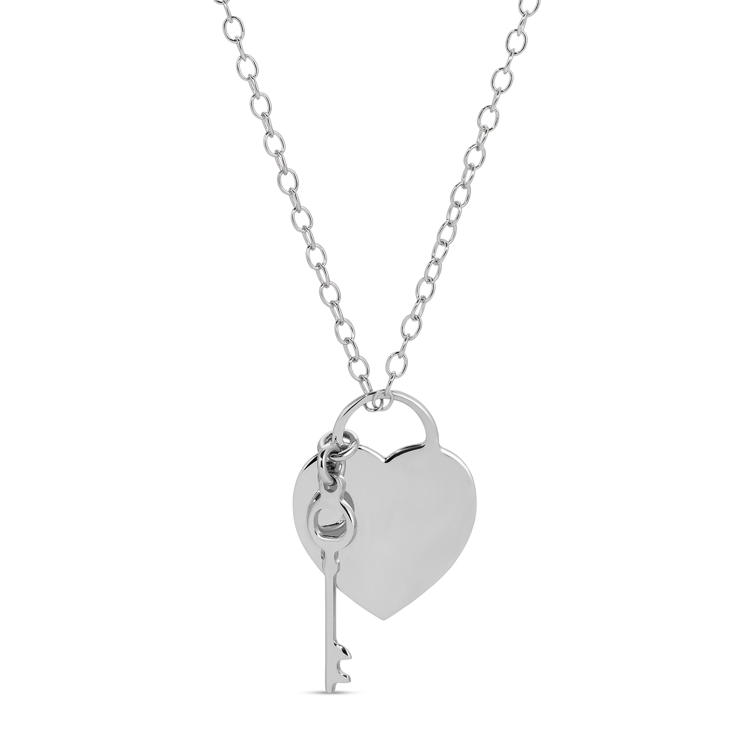 Heart and Key Necklace