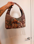 Timeless Shoulder bag with beaded fringe