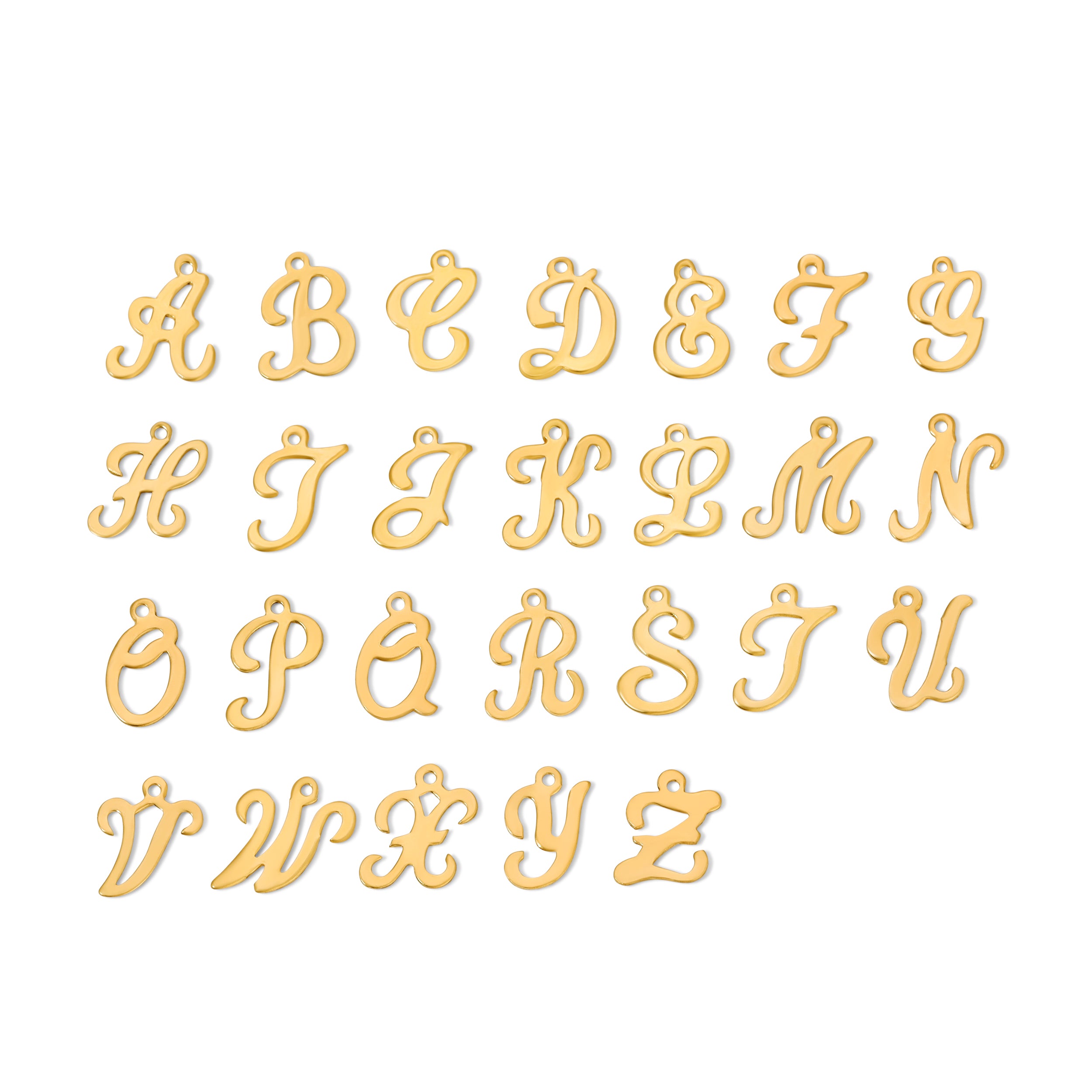 Gold Filled Cursive Initial Charm