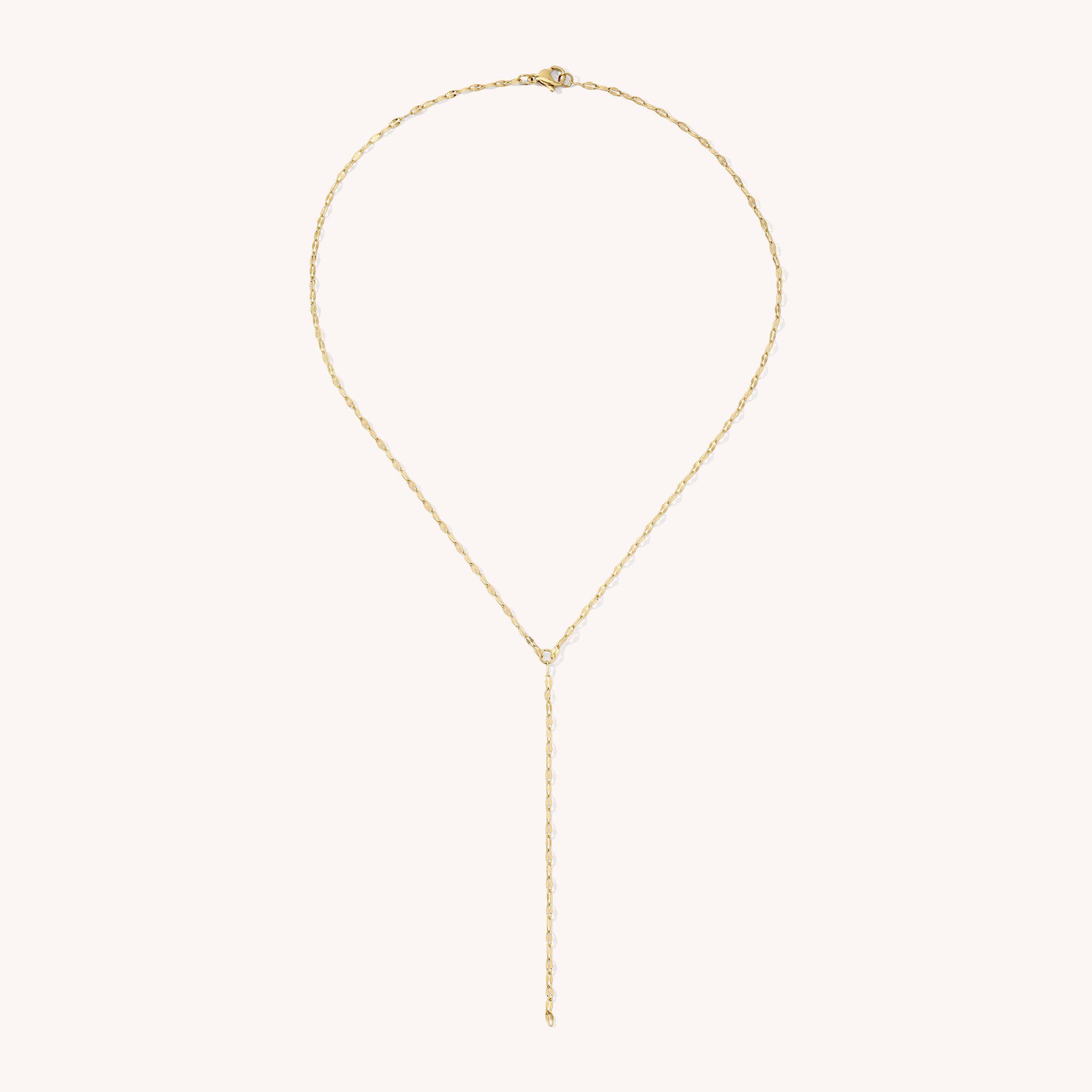 Stainless Steel Lariat Necklace