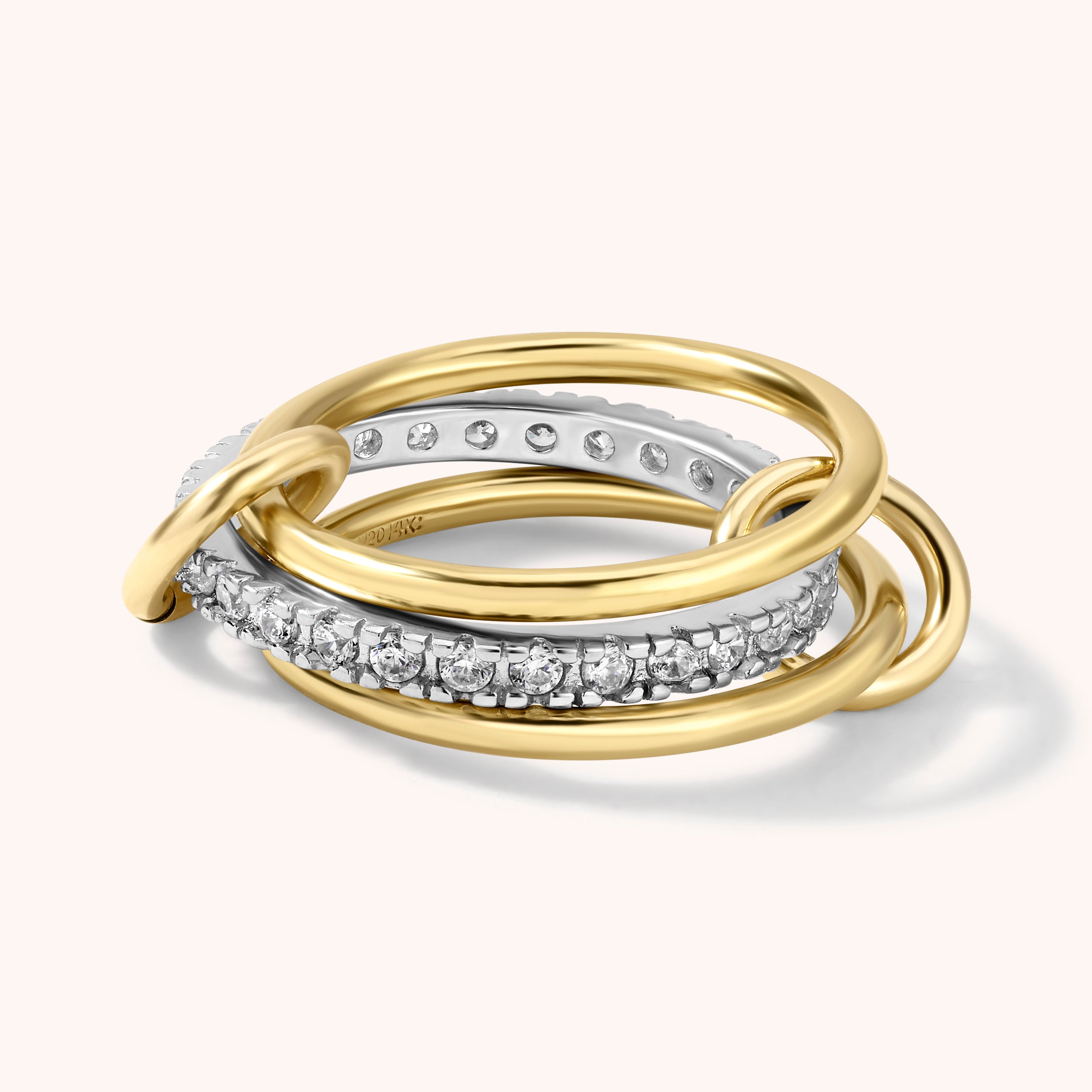 Two Tone Triple Ring
