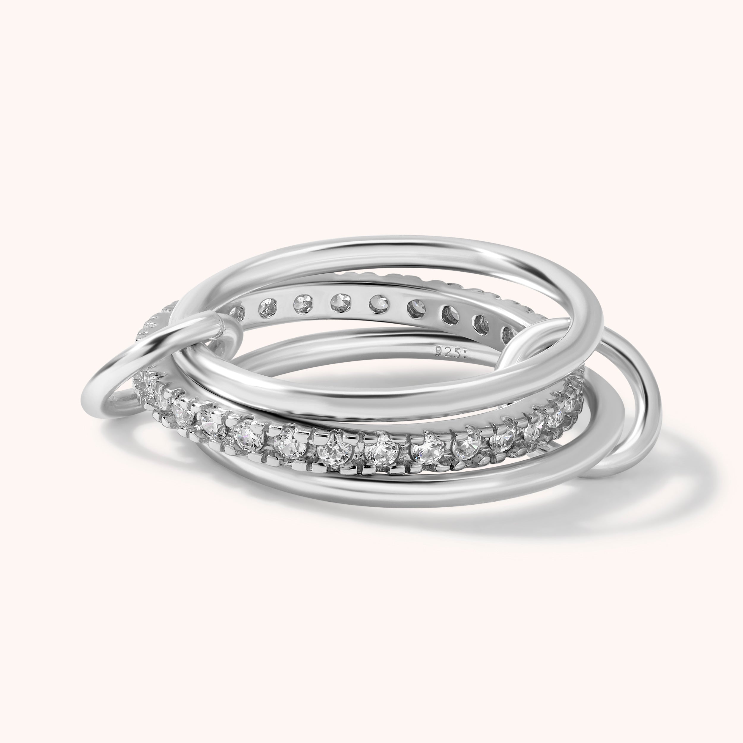 Silver Triple Ring