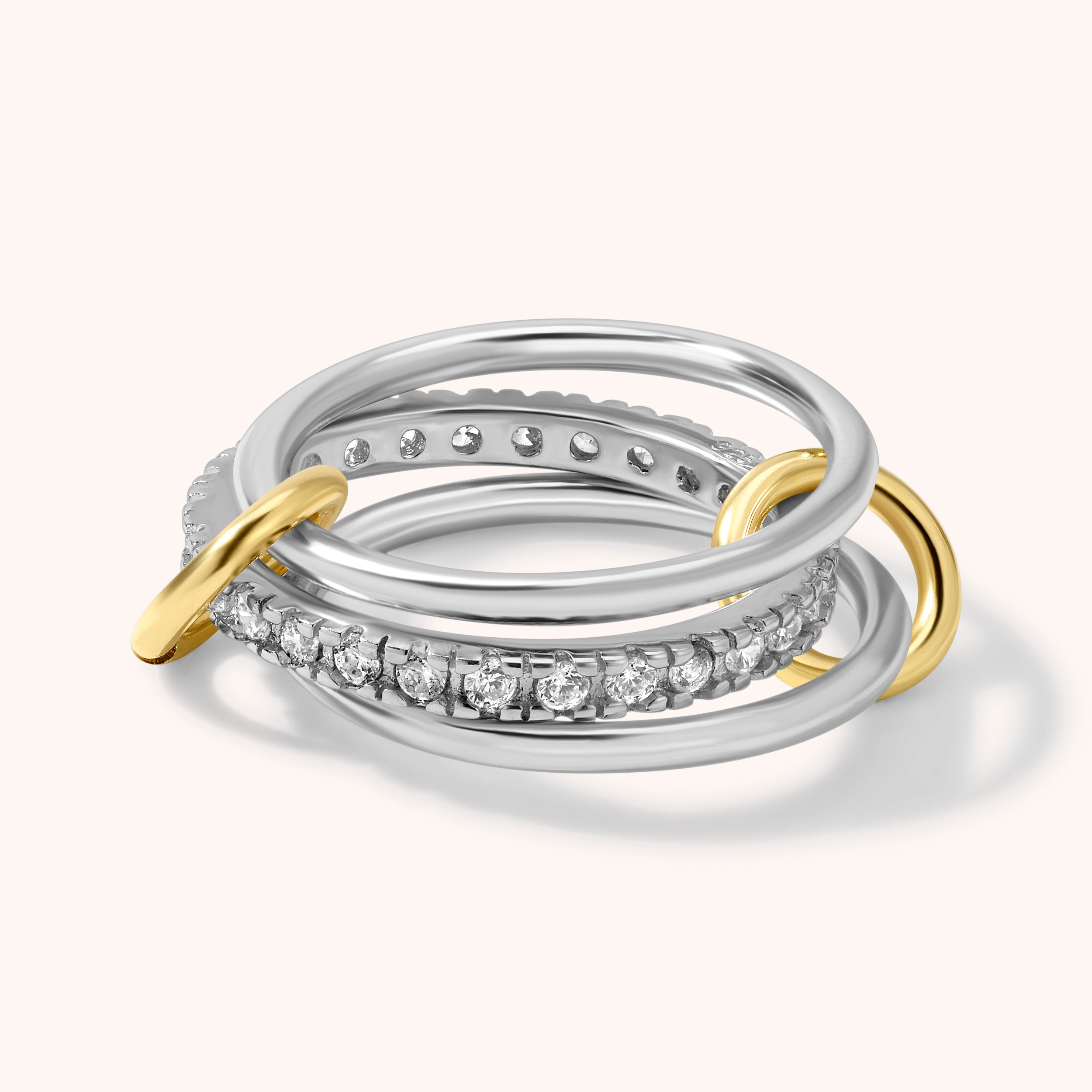 Two Tone Triple Ring