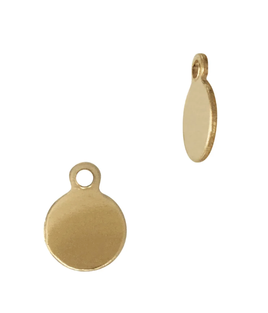 Mini Circle Engravable Charm