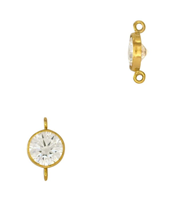 Gold Filled Birthstone Connector 5mm