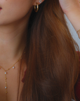 Faux Pearl Lariat