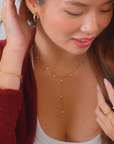 Faux Pearl Lariat