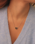 Stainless Steel Engravable Heart Pendant Necklace