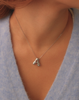 Medium Wavy Bubble Letter Necklace