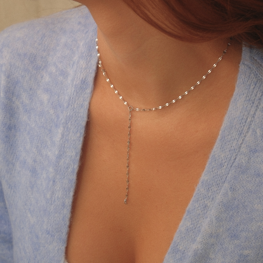 Stainless Steel Lariat Necklace