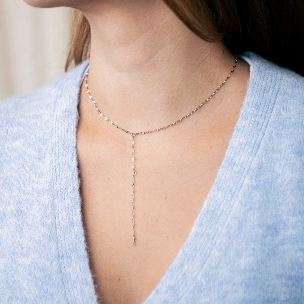 Stainless Steel Lariat Necklace