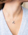 Medium Wavy Bubble Letter Necklace