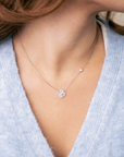 Diamond Cut Clover Necklace