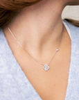 Diamond Cut Clover Necklace