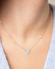 Diamond Cut Clover Necklace