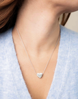 Stainless Steel Engravable Heart Pendant Necklace