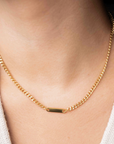 Stainless Steel Engravable Cuban Chain Necklace