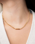 Stainless Steel Engravable Cuban Chain Necklace