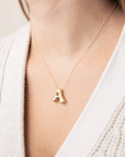 Medium Wavy Bubble Letter Necklace