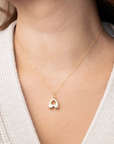 Medium Bubble Letter Necklace