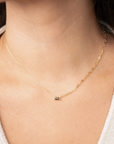 Asymmetrical Green Stone Necklace