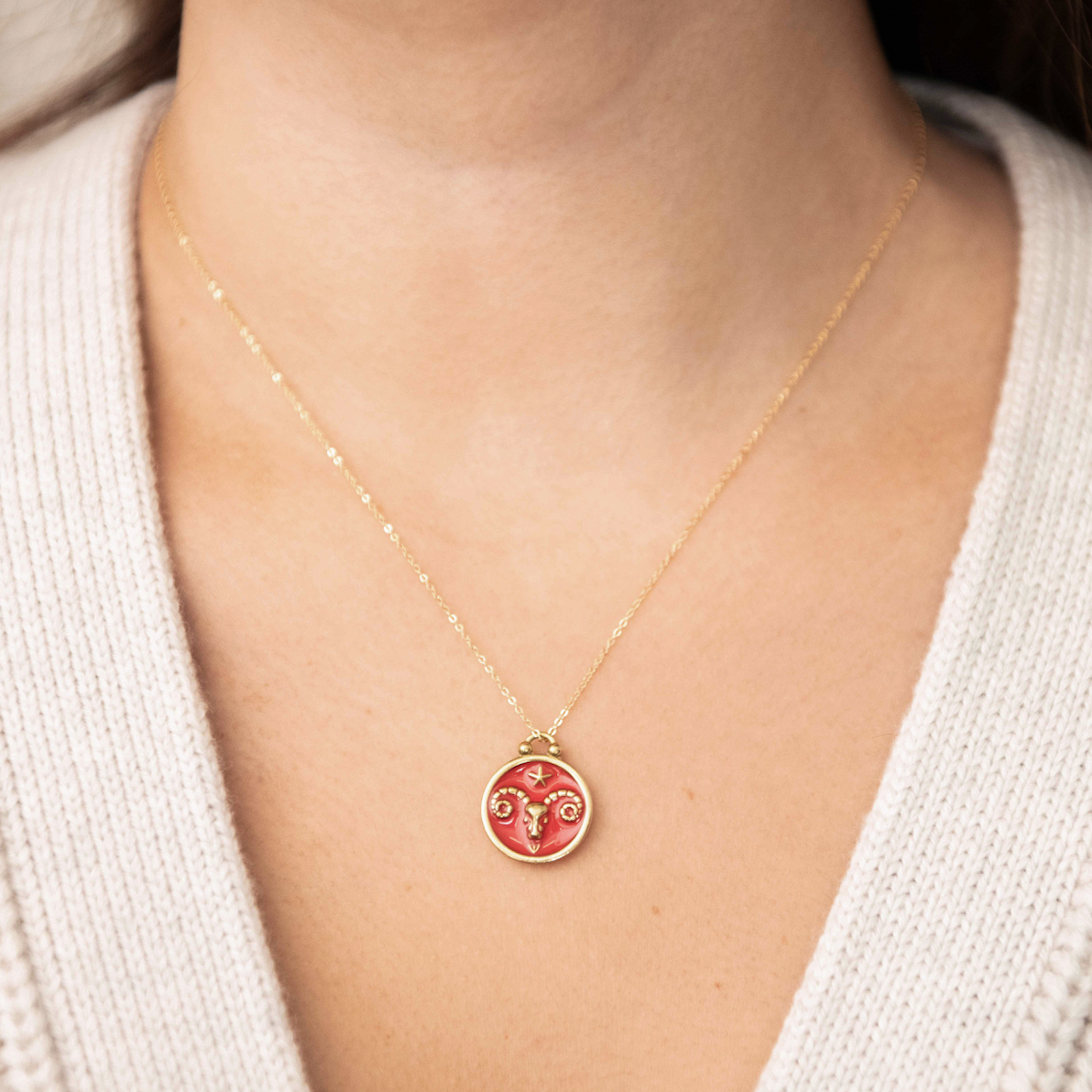 Zodiac Medallion Necklace