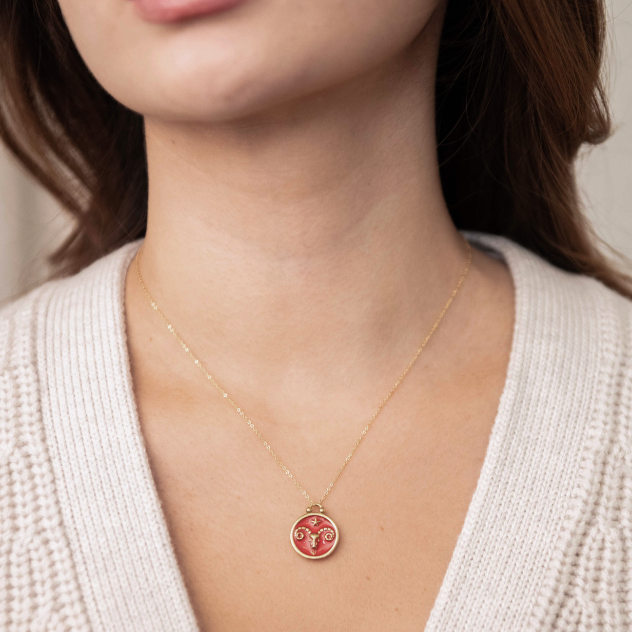 Zodiac Medallion Necklace