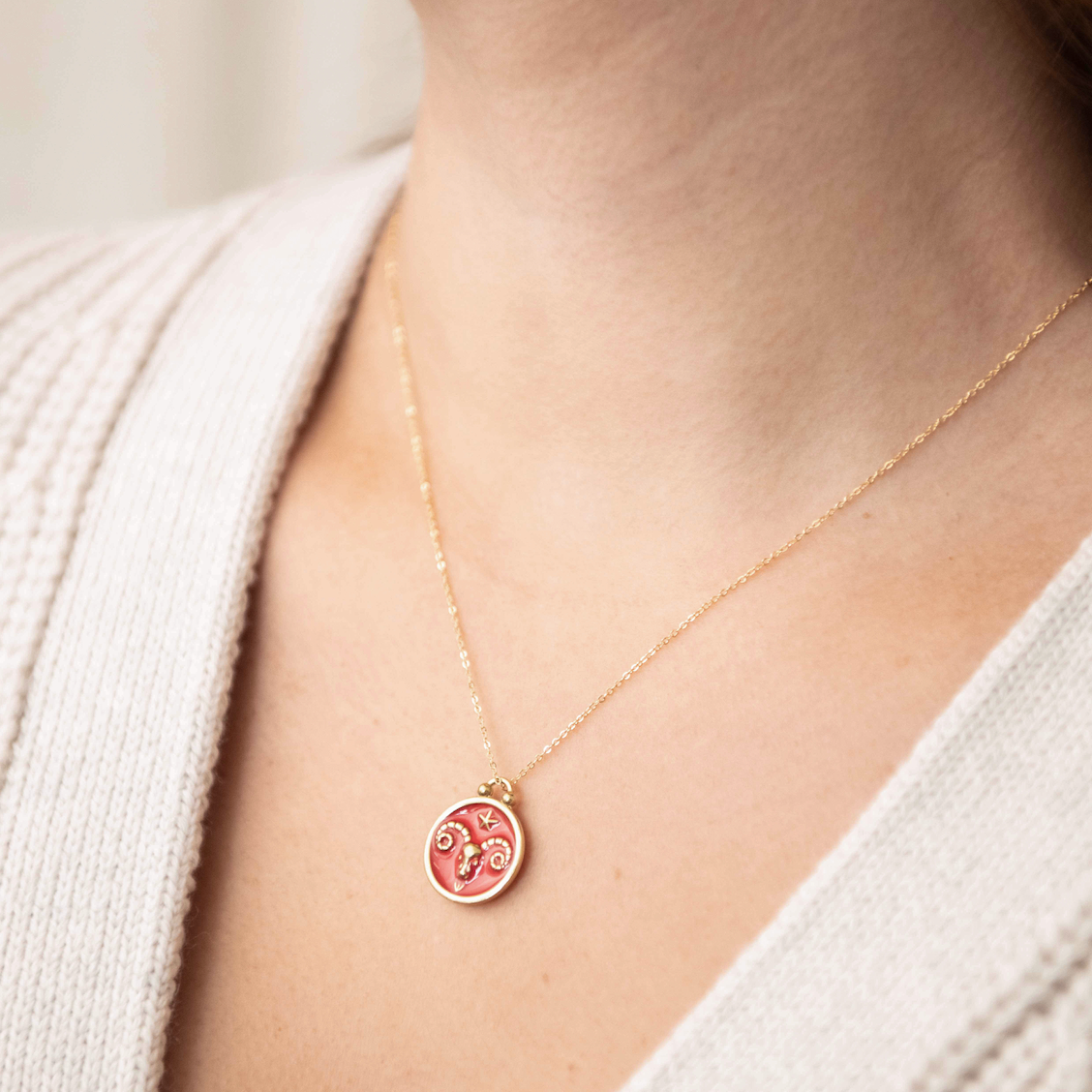 Zodiac Medallion Necklace
