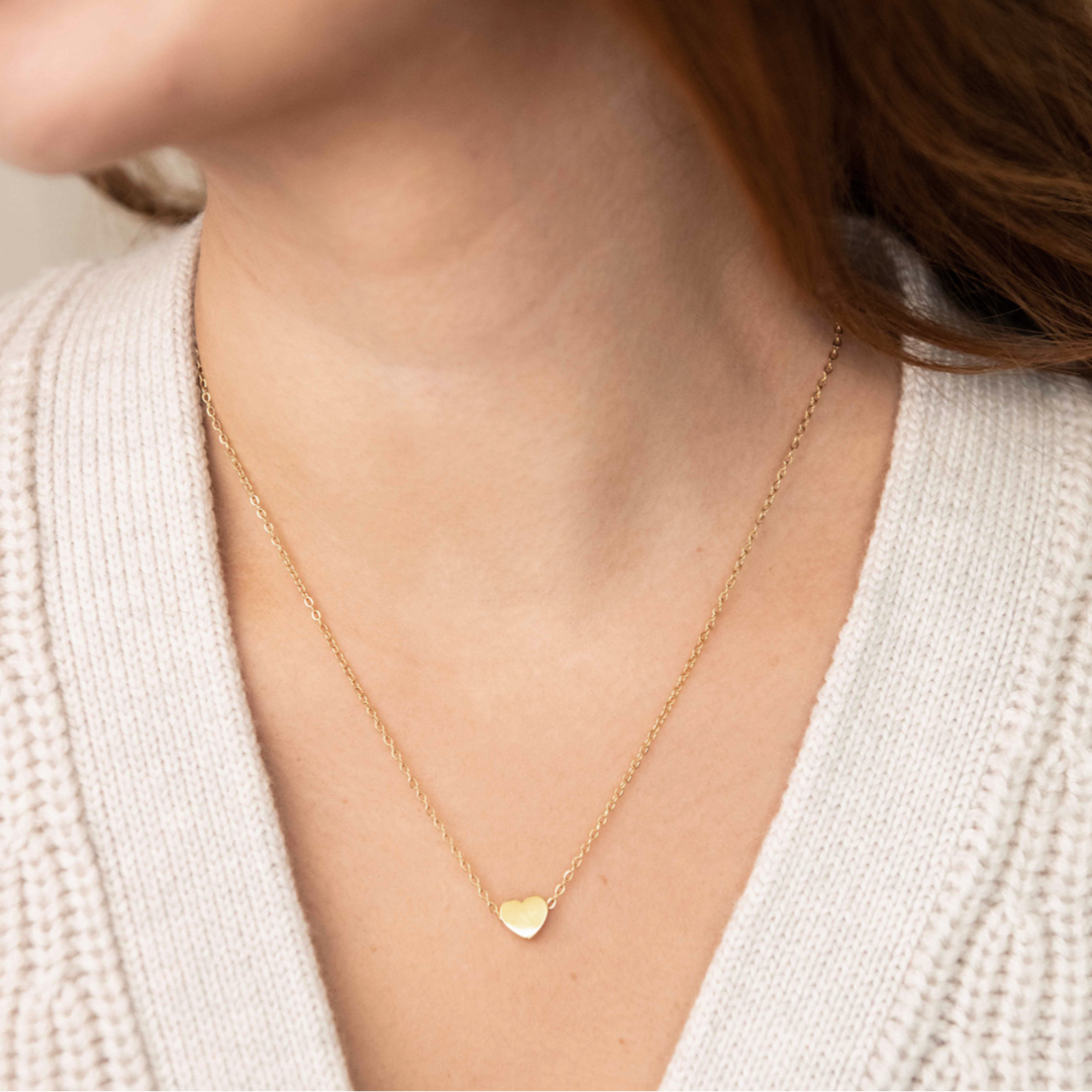 Mini Engravable Heart Necklace