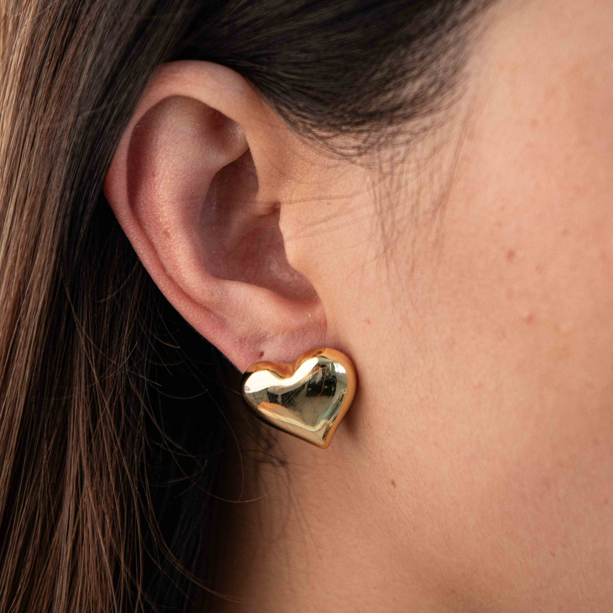 Statement Heart Studs