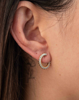 CZ Curve Studs