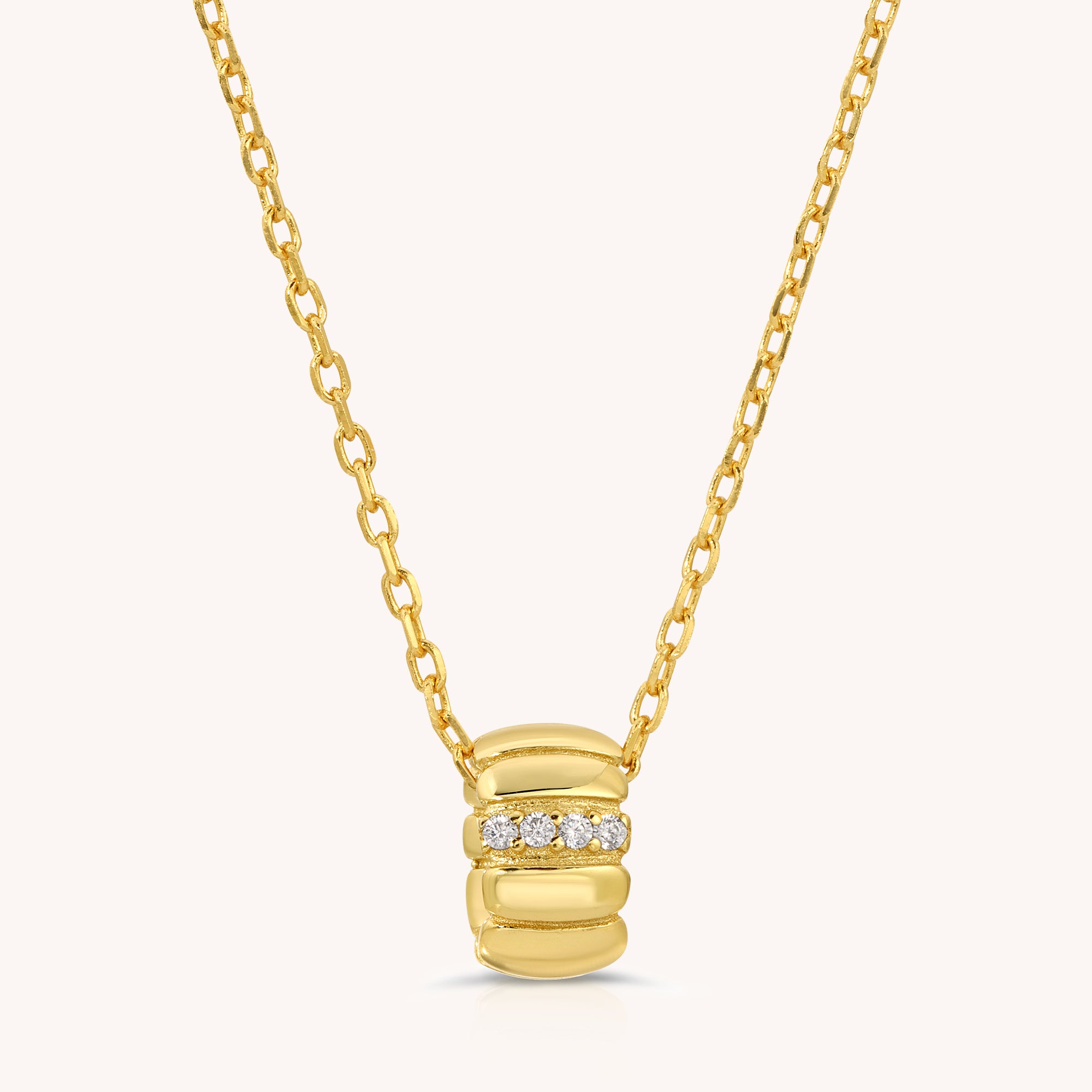 Marshmallow CZ Pendant Necklace