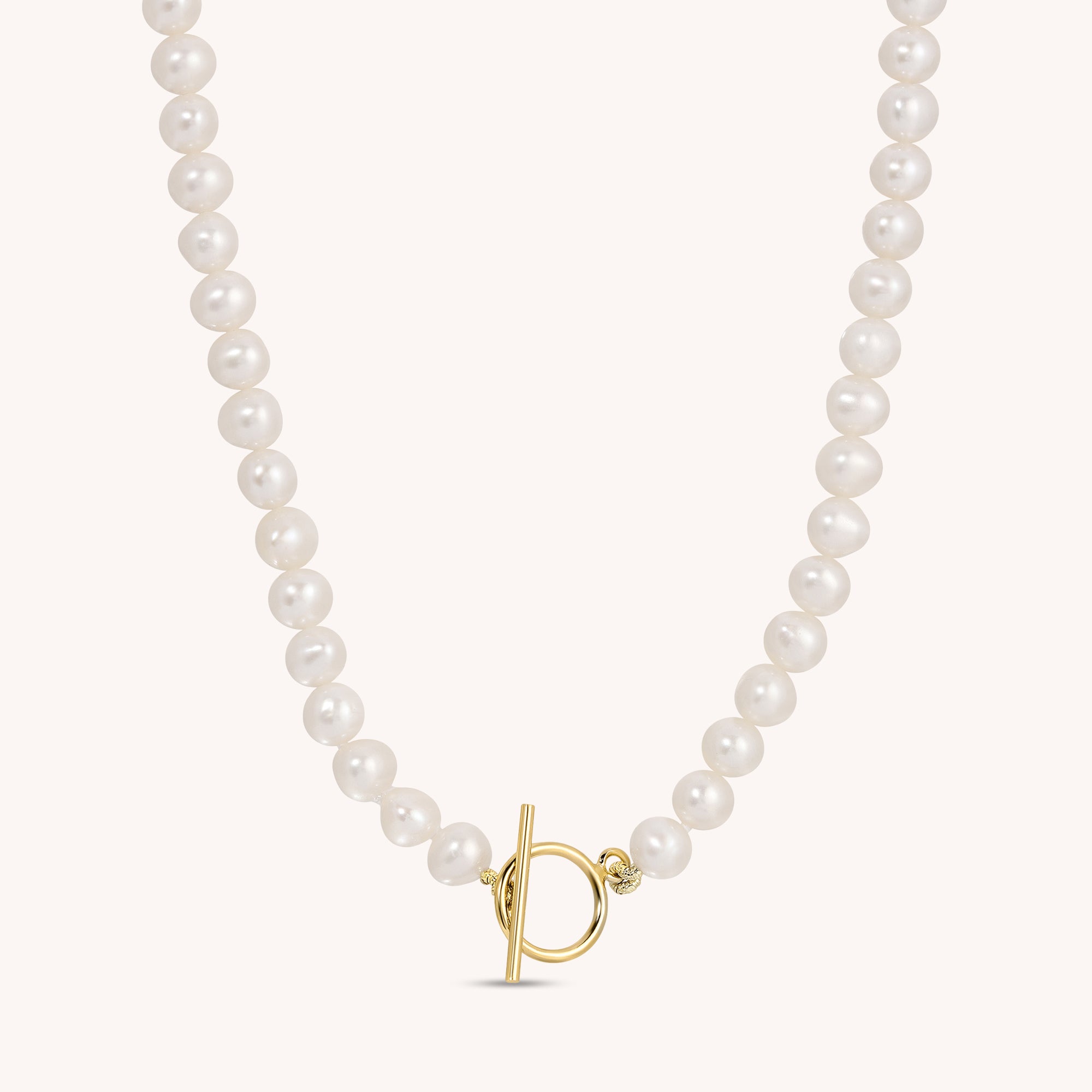 Pearl Toggle Clasp Necklace