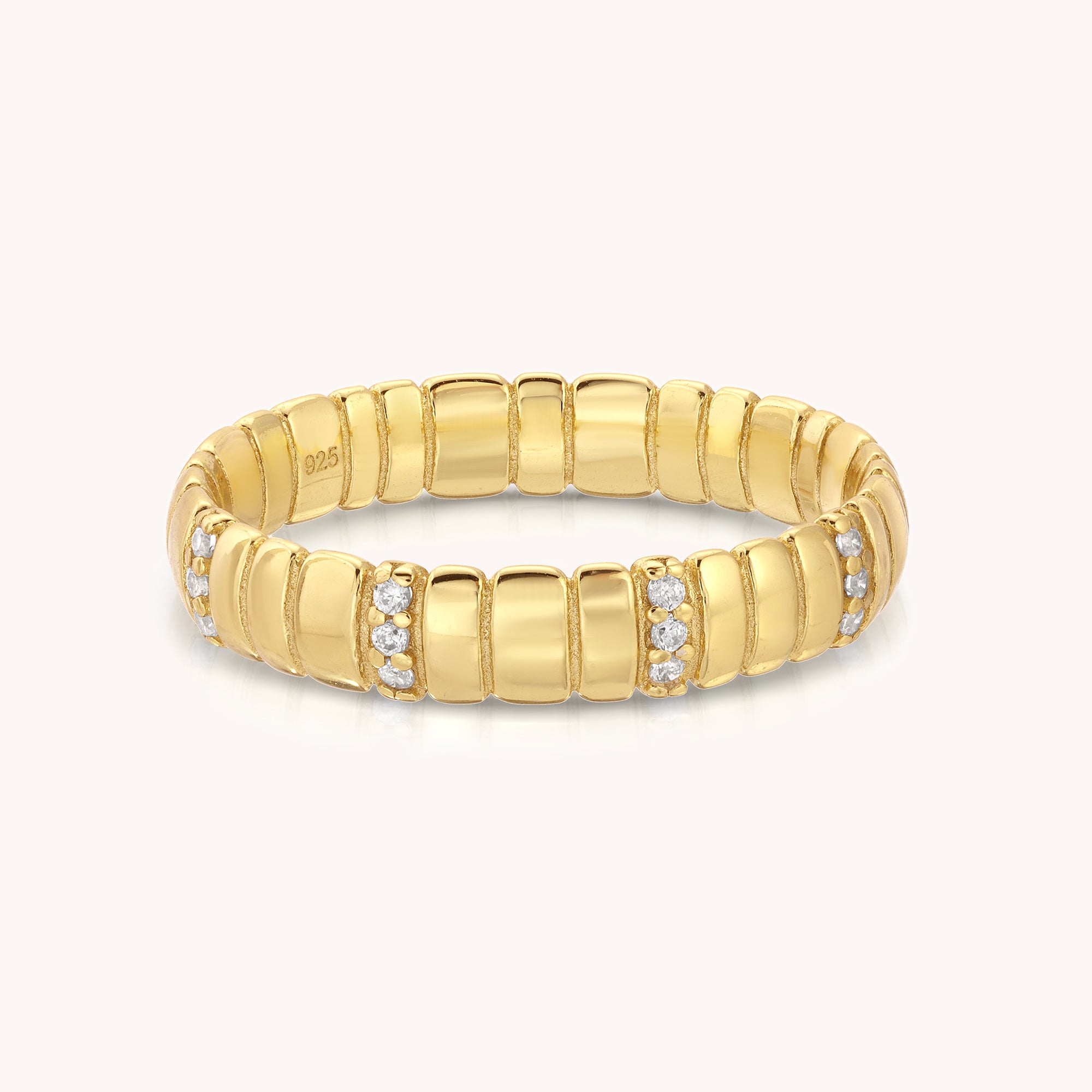 Thick Marshmallow CZ Ring