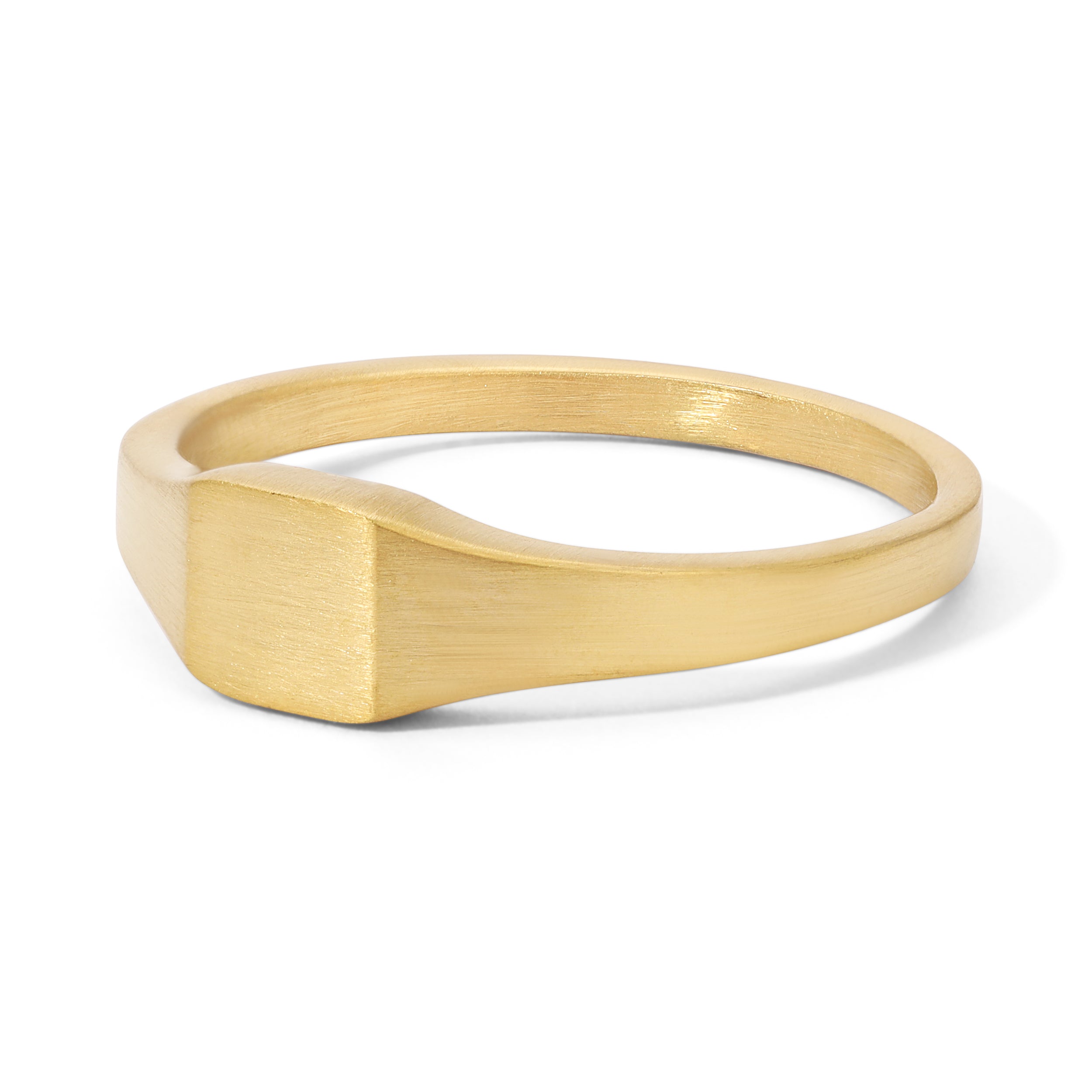 Stainless Steel Square Signet Ring