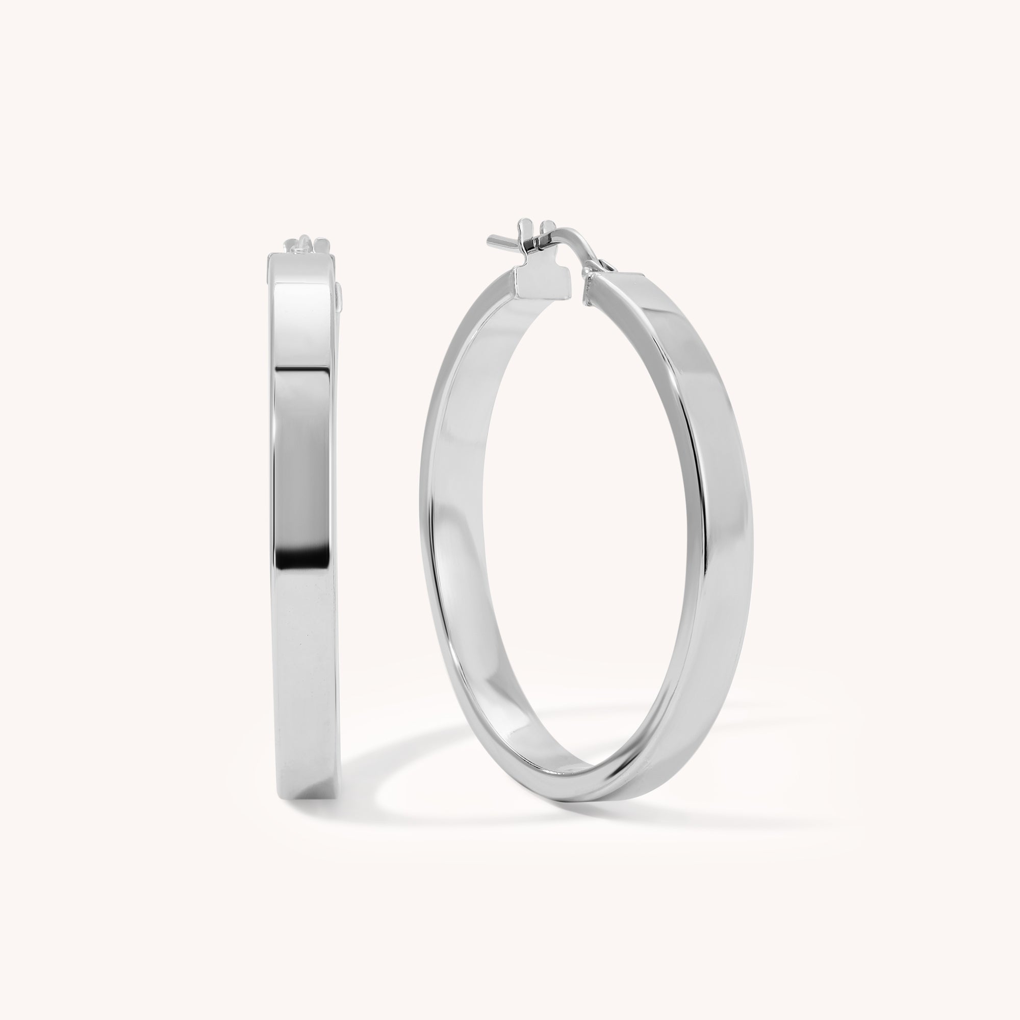 Chunky Flat Hoops