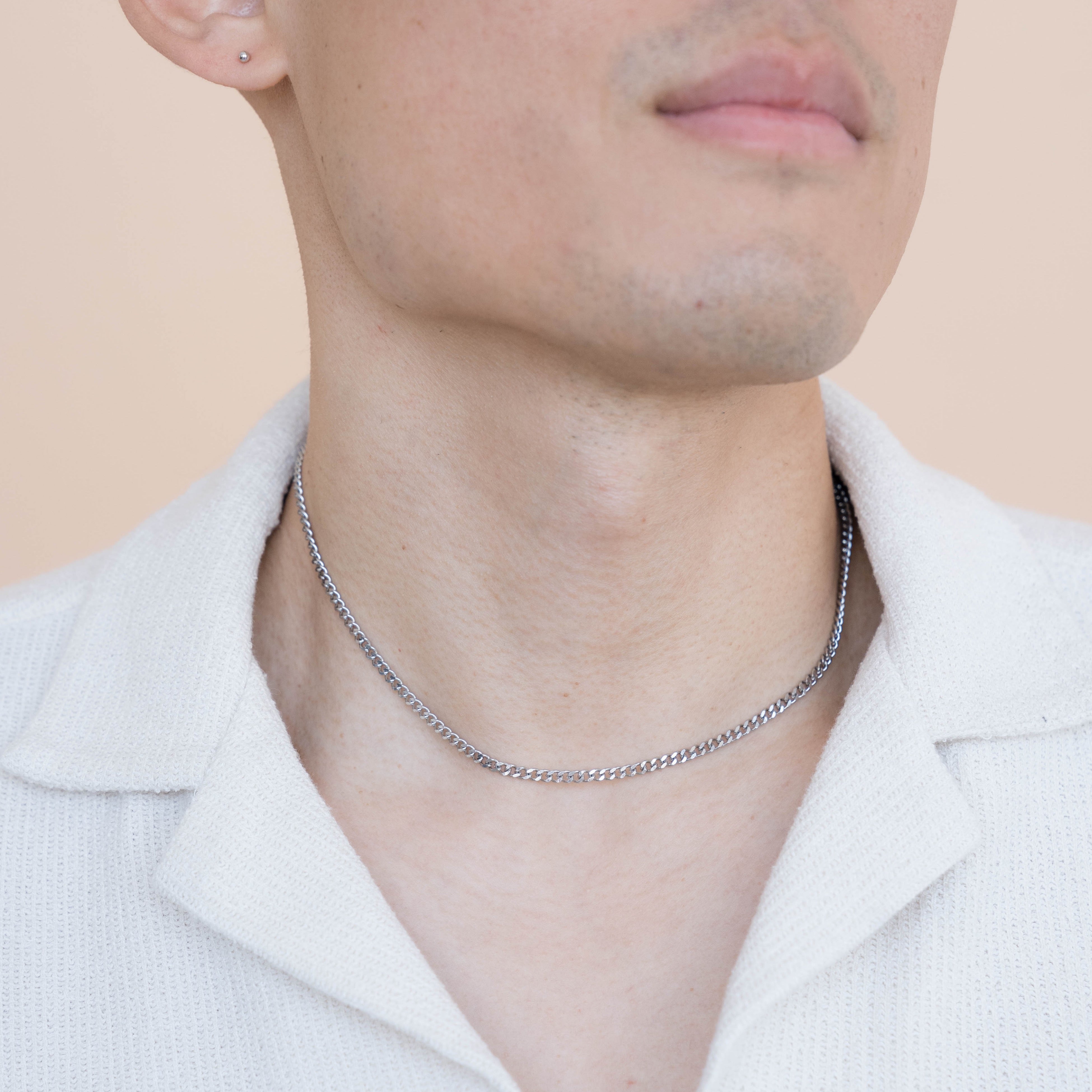 Stainless Steel 3mm Slim Cuban Chain