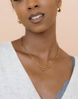 Stainless Steel Paperclip Charm Holder Necklace